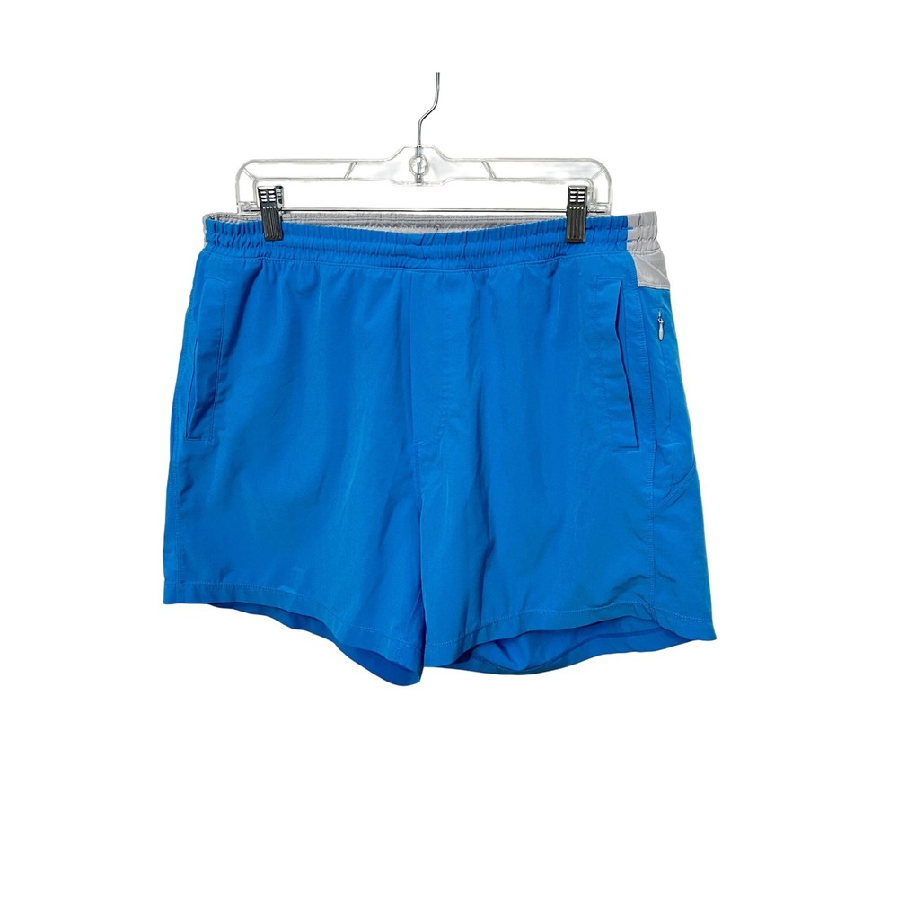 Birddogs Athletic Shorts Mens XXL Blue Grey Lined Gym Workout Running 6in Inseam